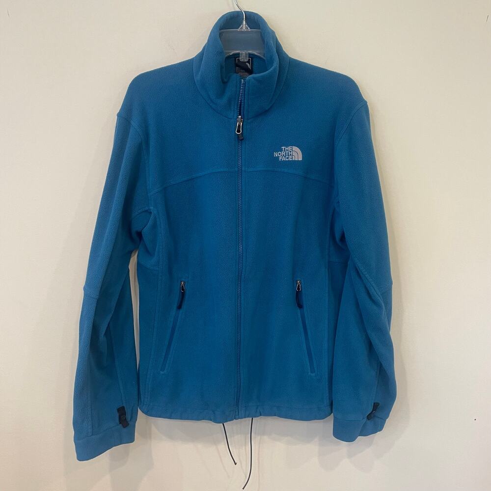 The North Face Unisex Full Zip Embroidered Fleece Jacket Sz L
